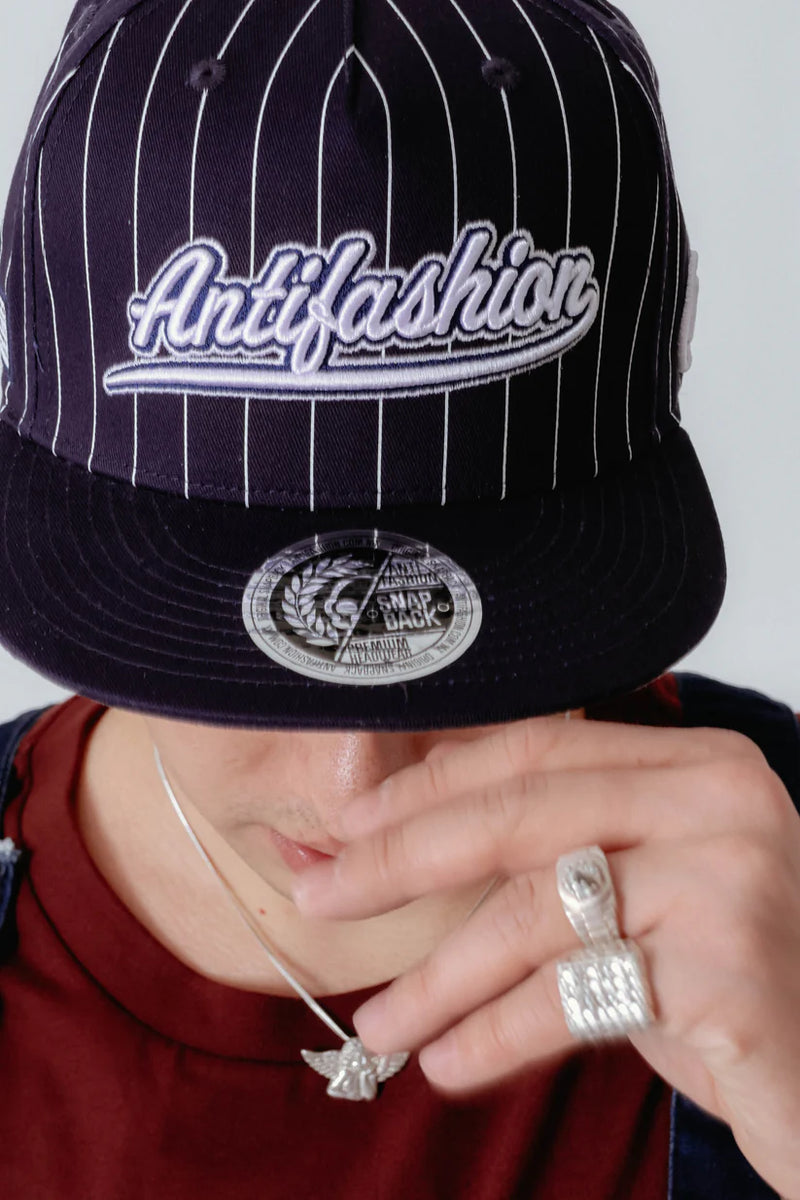 GORRA PLANA ANTIFASHION SNAPBACK BASEBALL MARINO