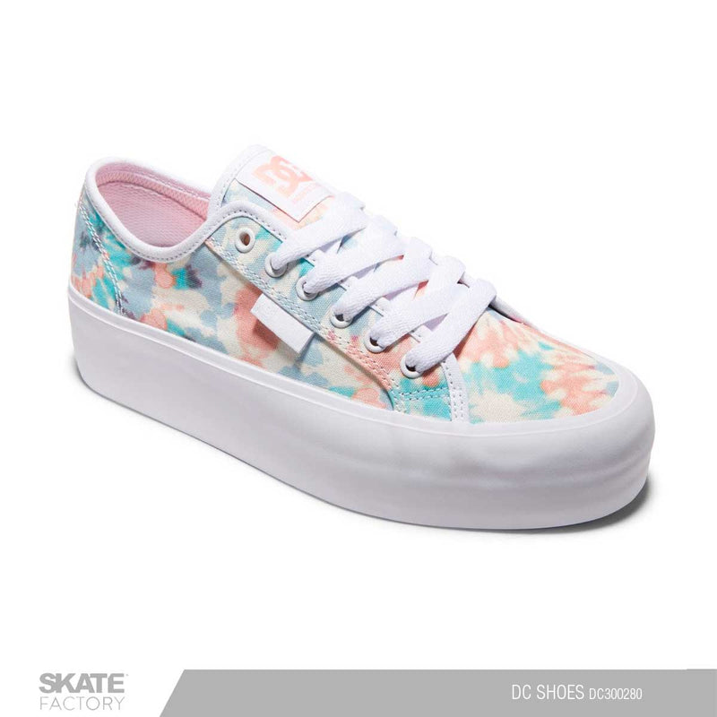 DC SHOES MANUAL PLATFORMA TENIS DAMA BLANCO VARIOS