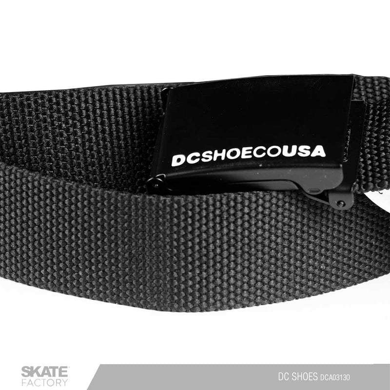 CINTURON PARA CABALLERO DC SHOES TEJIDO NEGRO