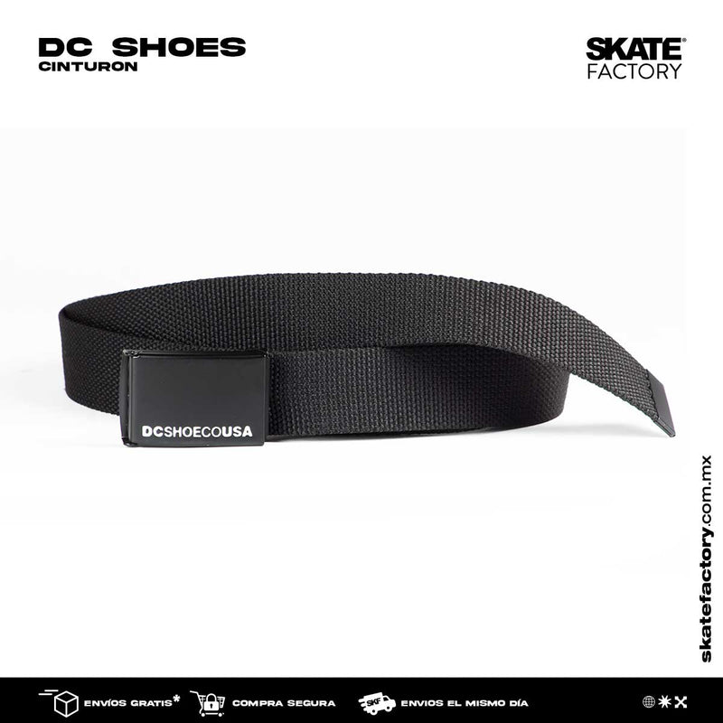 CINTURON PARA CABALLERO DC SHOES TEJIDO NEGRO