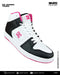 TENIS DAMA DC SHOES MANTECA 4MID BOTA BCO NGO ROSA