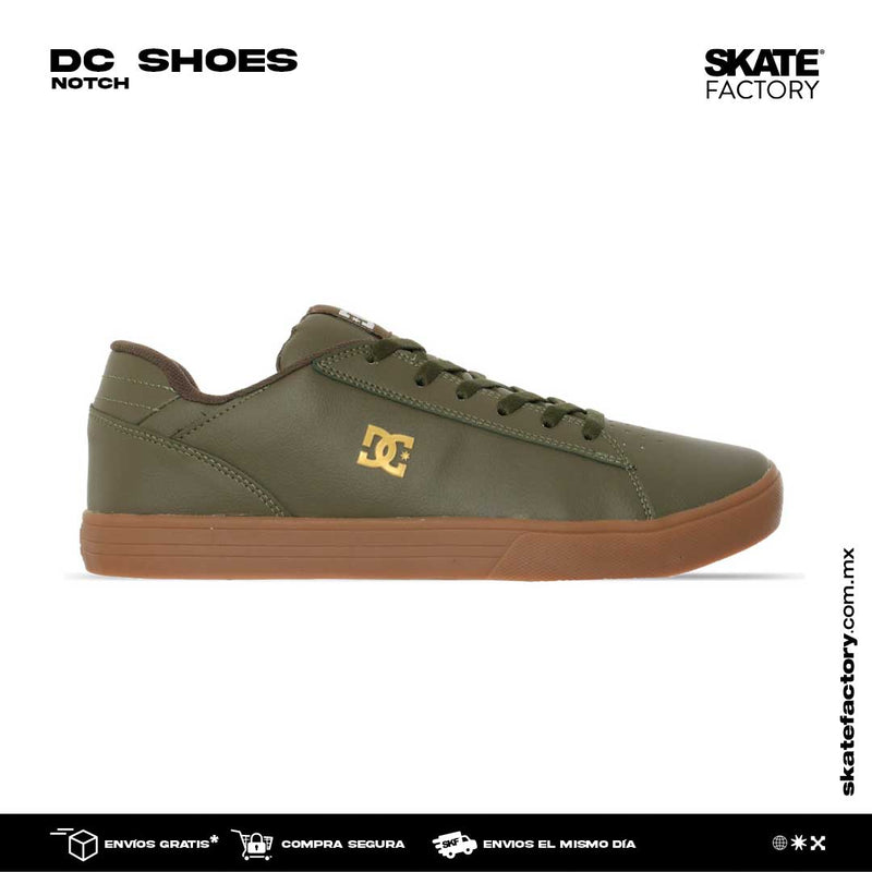 DC SHOES NOTCH TENIS CABALLERO VERDE OLIVO