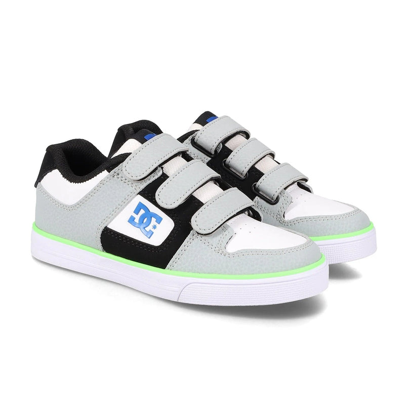 DC SHOES PURE TENIS NIÑO BLANCO AZUL NGO