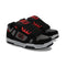 DC SHOES STAG TENIS NIÑO NEGRO GRIS ROJO