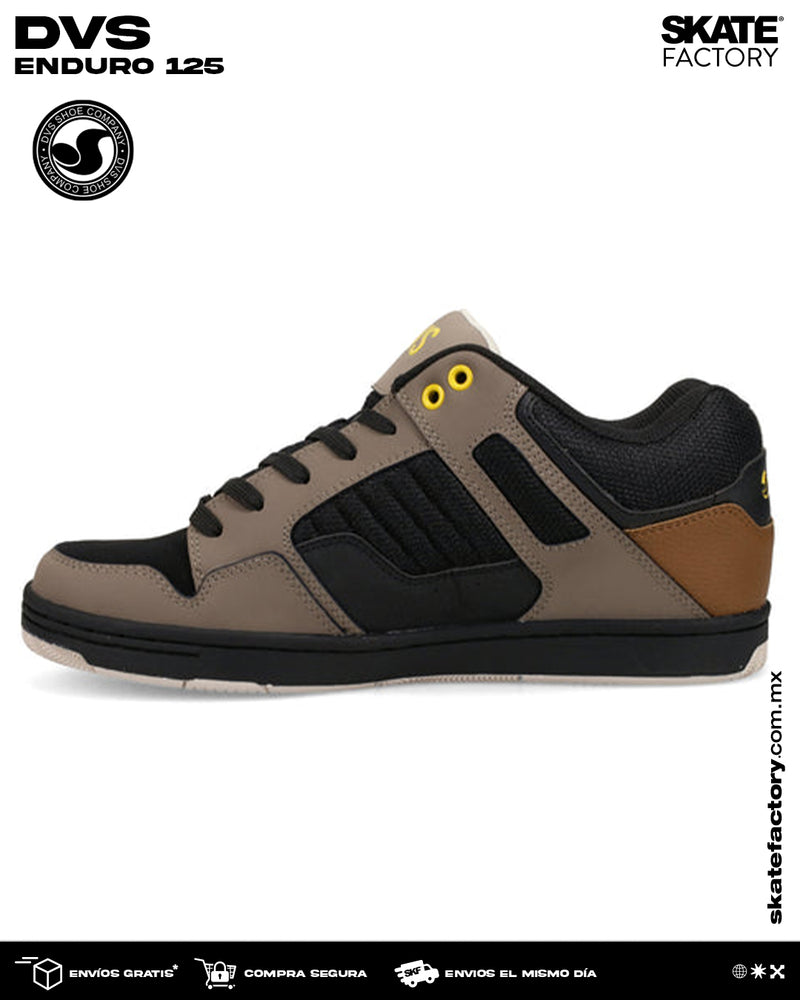 DVS TENIS CABALLERO ENDURO 125 CAFE NEGRO AMARILLO