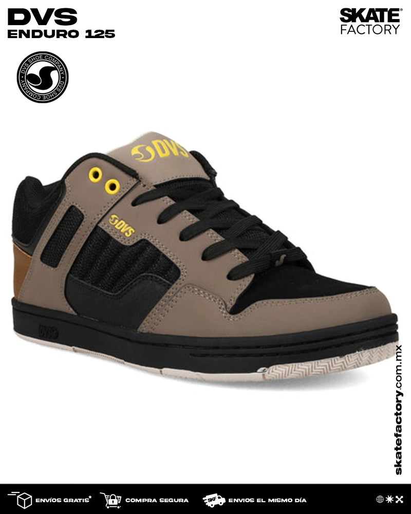 DVS TENIS CABALLERO ENDURO 125 CAFE NEGRO AMARILLO