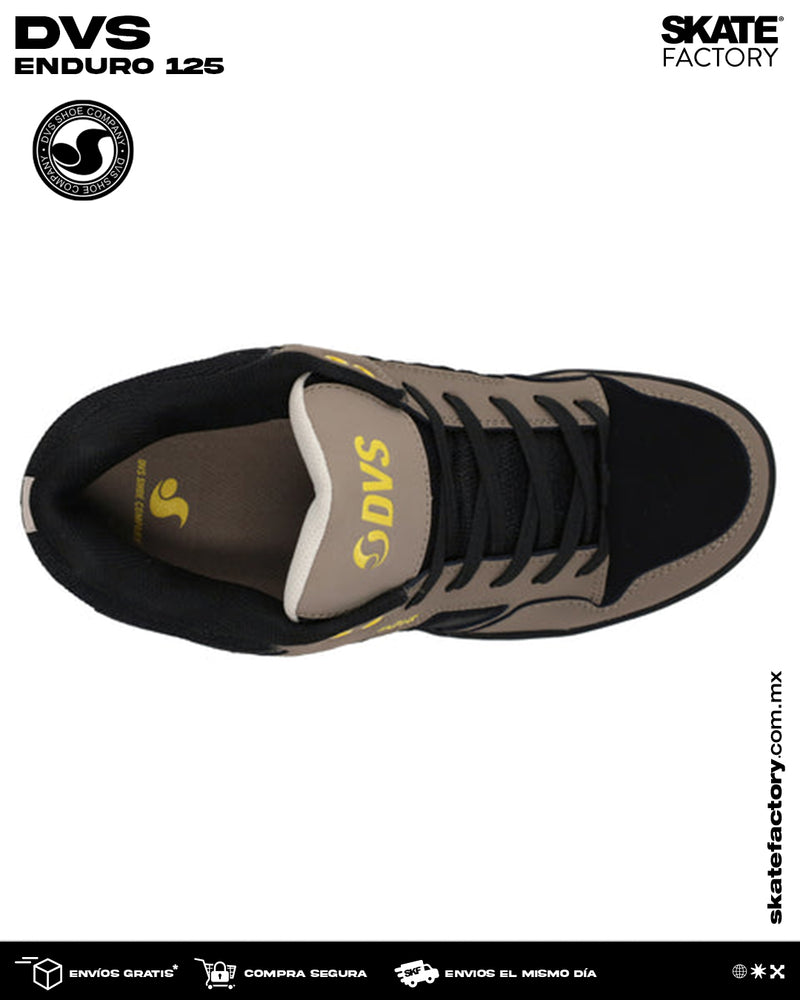 DVS TENIS CABALLERO ENDURO 125 CAFE NEGRO AMARILLO