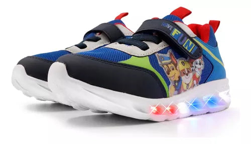 TENIS CON LUCES NIÑO PAW PATROL COBALTO