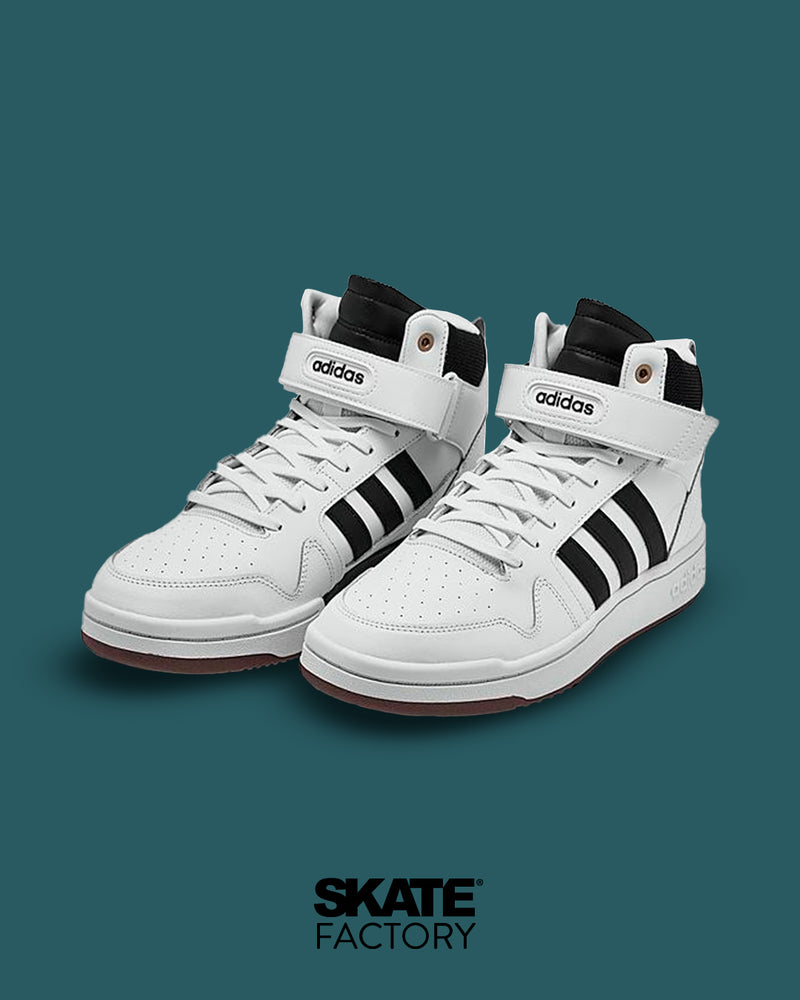 TENIS ADIDAS HOMBRE POSTMOVE MID EN COLOR BLANCO CON NEGRO