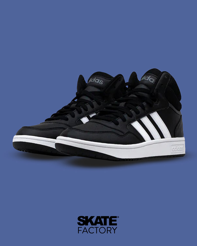 TENIS ADIDAS HOMBRE HOOPS 3.0 MID EN COLOR NEGRO