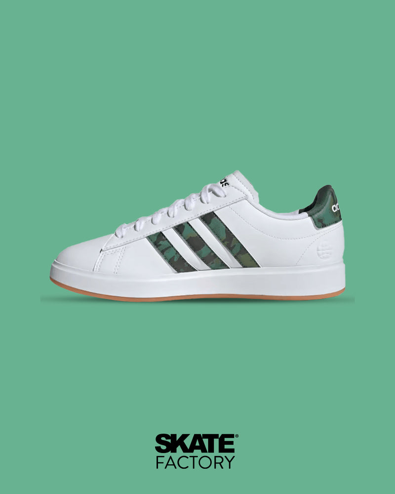 TENIS ADIDAS HOMBRE GRAND COURT COMFORT EN COLOR BLANCO CON VERDE