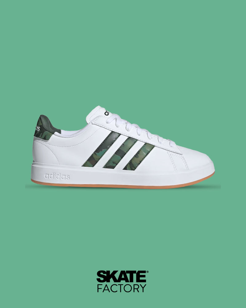 TENIS ADIDAS HOMBRE GRAND COURT COMFORT EN COLOR BLANCO CON VERDE