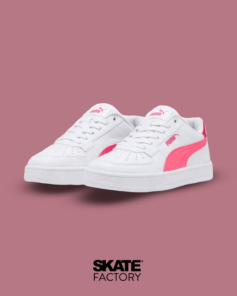 TENIS PUMA MUJER CAVEN 2.0 EN COLOR BLANCO CON ROSA