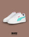 TENIS PUMA MUJER CAVEN EN COLOR BLANCO CON CYAN