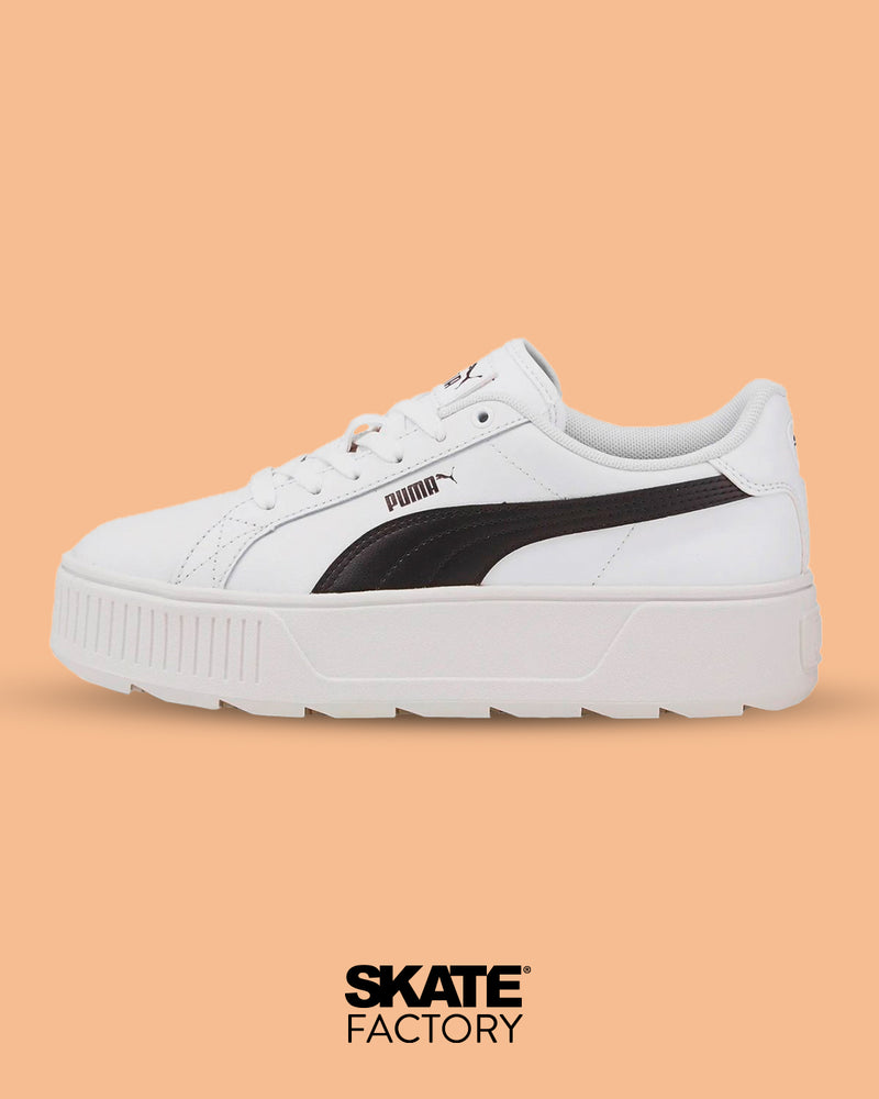 TENIS PUMA PLATAFORMA MUJER KARMEN EN COLOR BLANCO CON NEGRO – Skate Factory