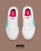 TENIS PUMA MUJER CAVEN EN COLOR BLANCO CON CYAN