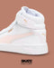 TENIS PUMA MUJER CARINA 2.0 MID EN COLOR BLANCO CON ROSA