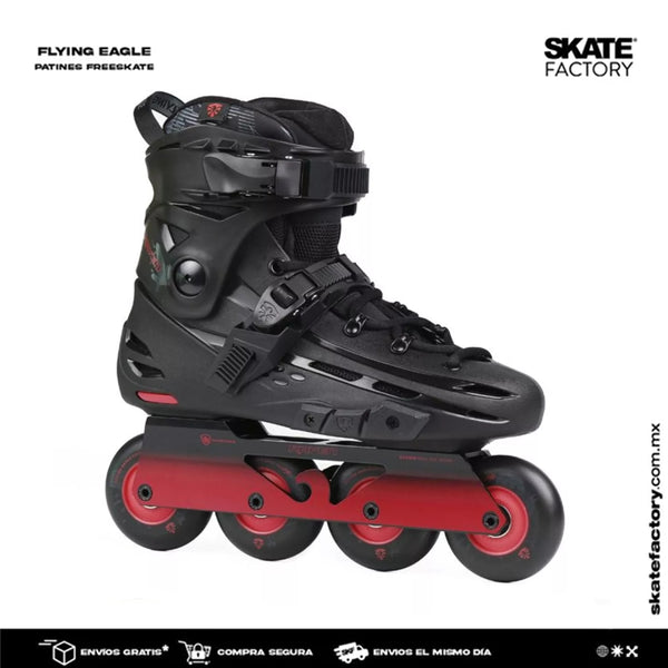 FLYING EAGLE F4 PATINES EN LINEA NEGRO ROJO