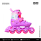 PATINES EN LINEA PARA NIÑO FLYING EAGLE ROSA MORADO