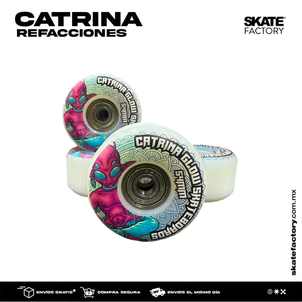 RUEDAS CATRINA GLOW AZUL 54 MM