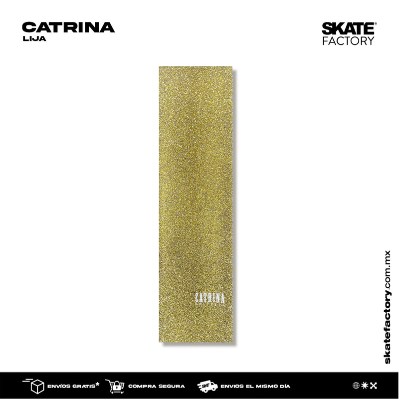 LIJA PARA PATINETA CATRINA SKATEBOARDS DIAMANTINA ORO