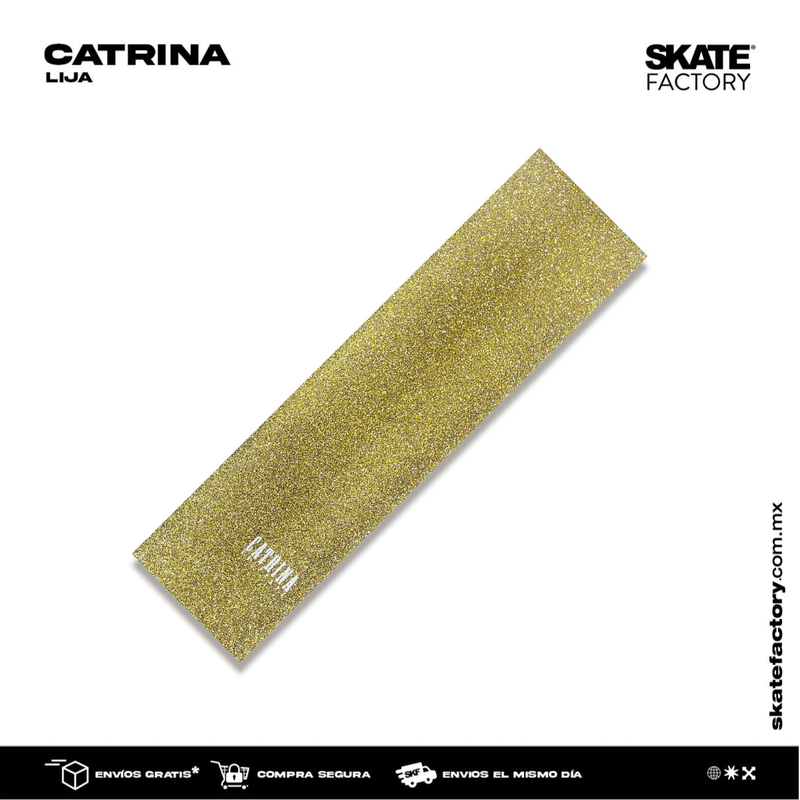 LIJA PARA PATINETA CATRINA SKATEBOARDS DIAMANTINA ORO