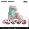 PATINES EN LINEA PARA NIÑA SWEET ROCKET BLANCO MENTA
