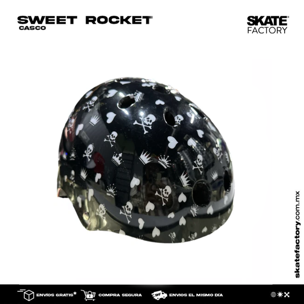 CASCO SWEET ROCKET NEGRO CALAVERITAS