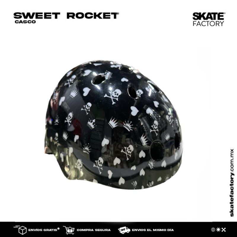 CASCO SWEET ROCKET NEGRO CALAVERITAS