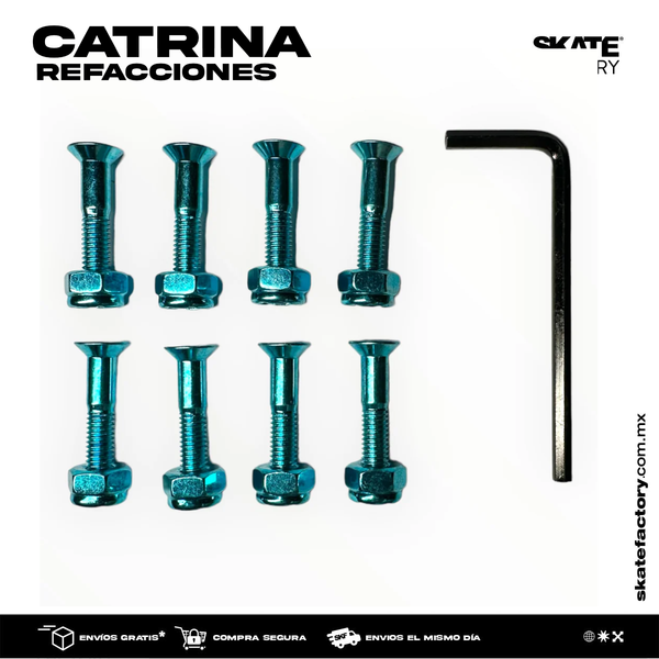 TORNILLOS PARA SKATEBOARDING CATRINA AZUL