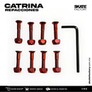 TORNILLOS PARA SKATEBOARDING CATRINA ROJO