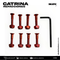 TORNILLOS PARA SKATEBOARDING CATRINA ROJO