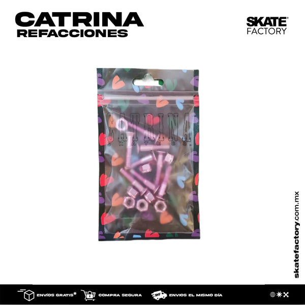 TORNILLOS PARA SKATEBOARDING CATRINA ROSA