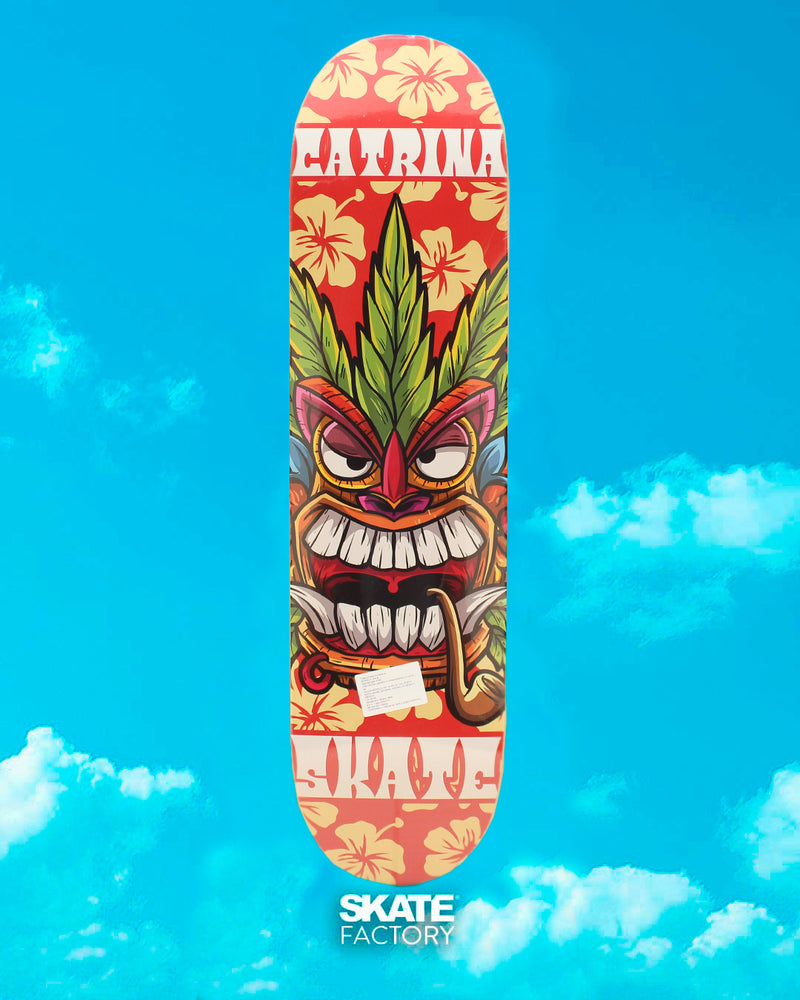 TABLA PARA SKATEBOARD CATRINA ROJO TOTEM 8"