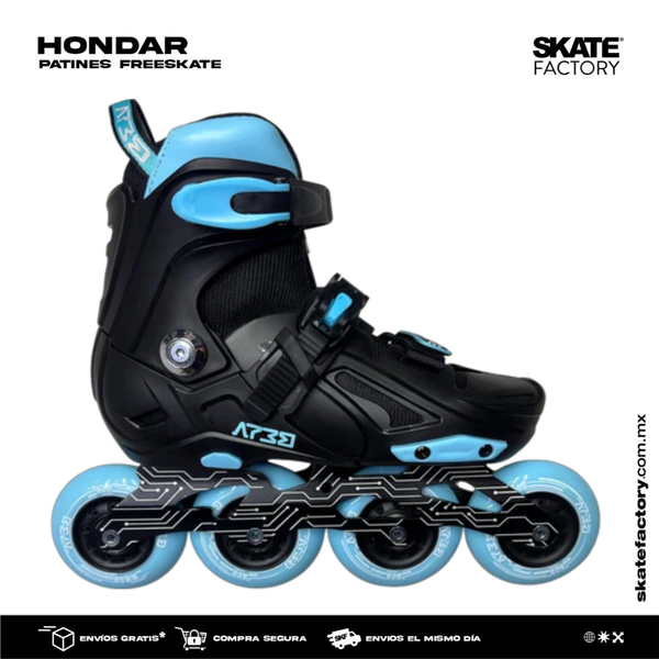 PATINES EN LINEA AJUSTABLES FREESKATE HONDAR NEGROS AZUL