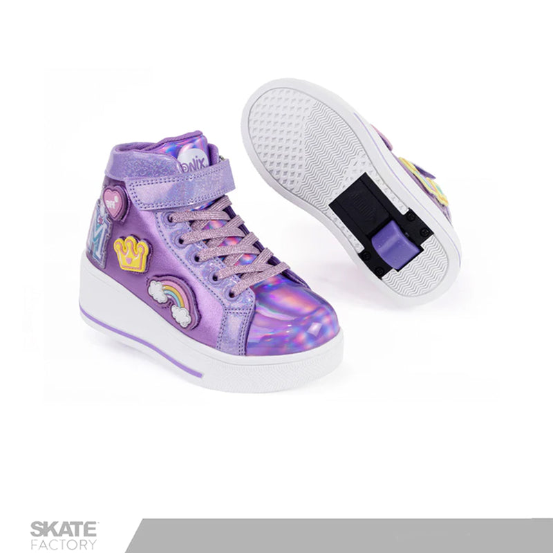 TENIS PATIN NIÑA ONIX BOTA MORADO