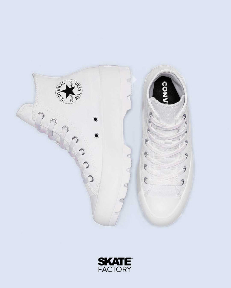 CONVERSE PLATAFORMA BLANCOS PARA MUJER LUGGED TEXTIL