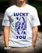 PLAYERA RIDER LUCKY YOU BLANCA