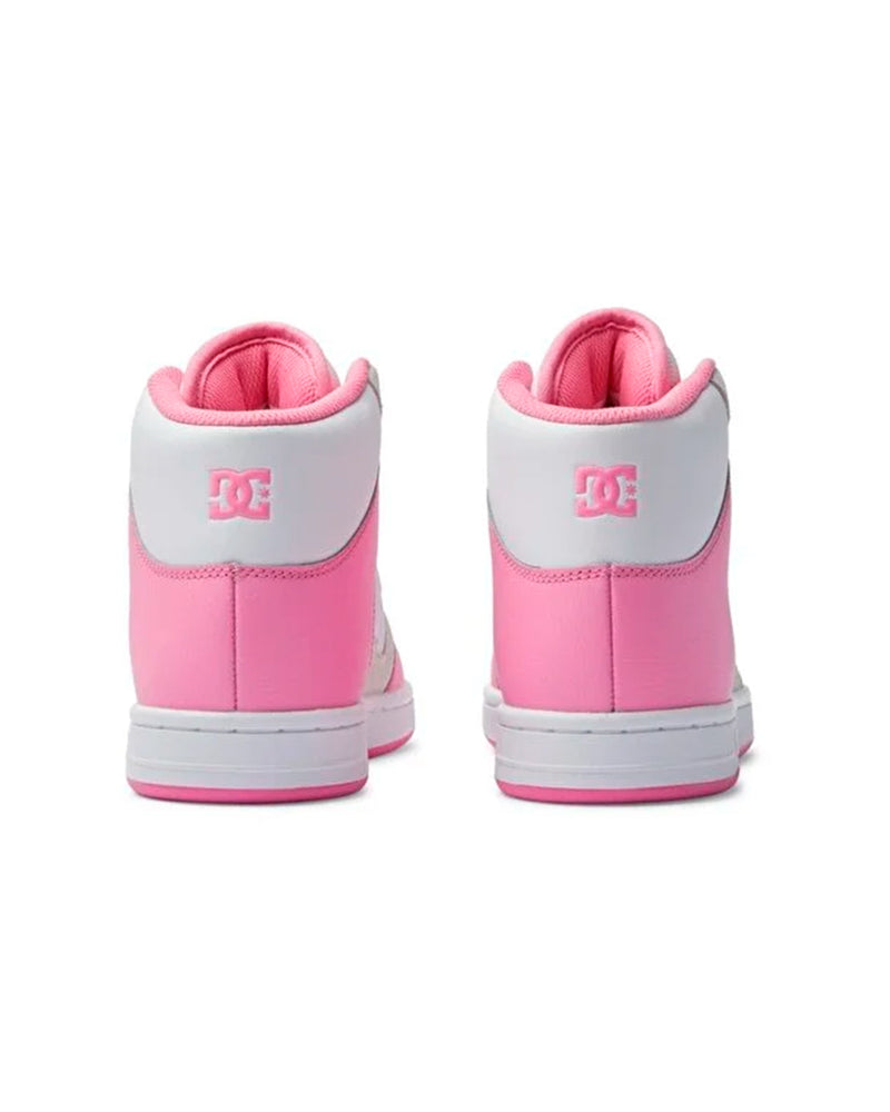 TENIS DAMA DC SHOES MANTECA 4MID BOTA ROSA BLANCO