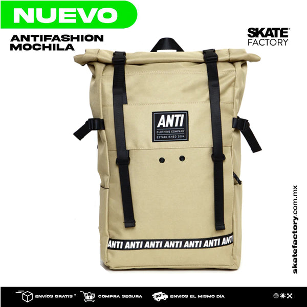 MOCHILA ANTIFASHION CAMPING BEIGE