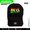 MOCHILA PORTA LAPTOP ANTIFASHION RASTA NEGRO VERDE ROJO