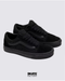 VANS TENIS OLD SKOOL NEGRO MONOCROMO GRABADO DE ROSA