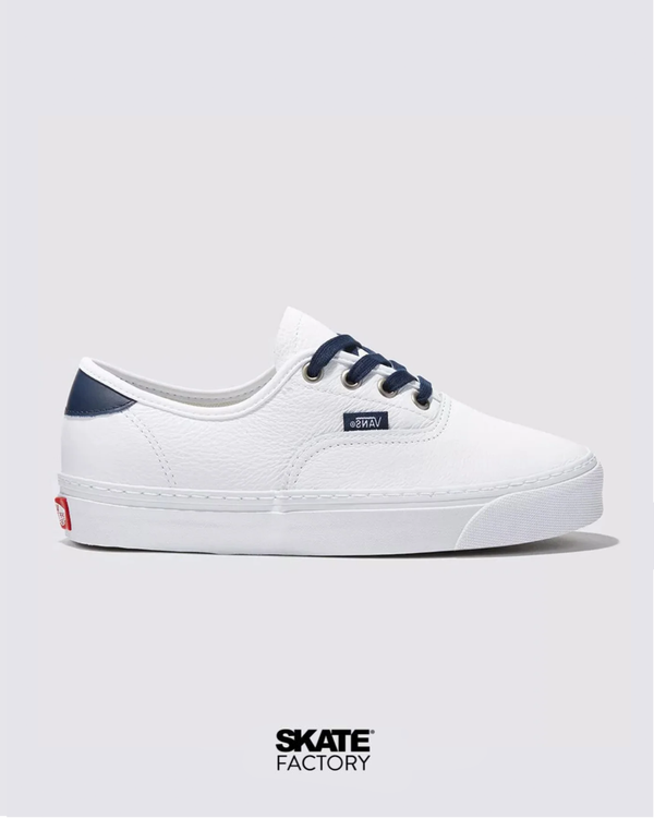 TENIS VANS AUTHENTIC BLANCO MARINO PIEL