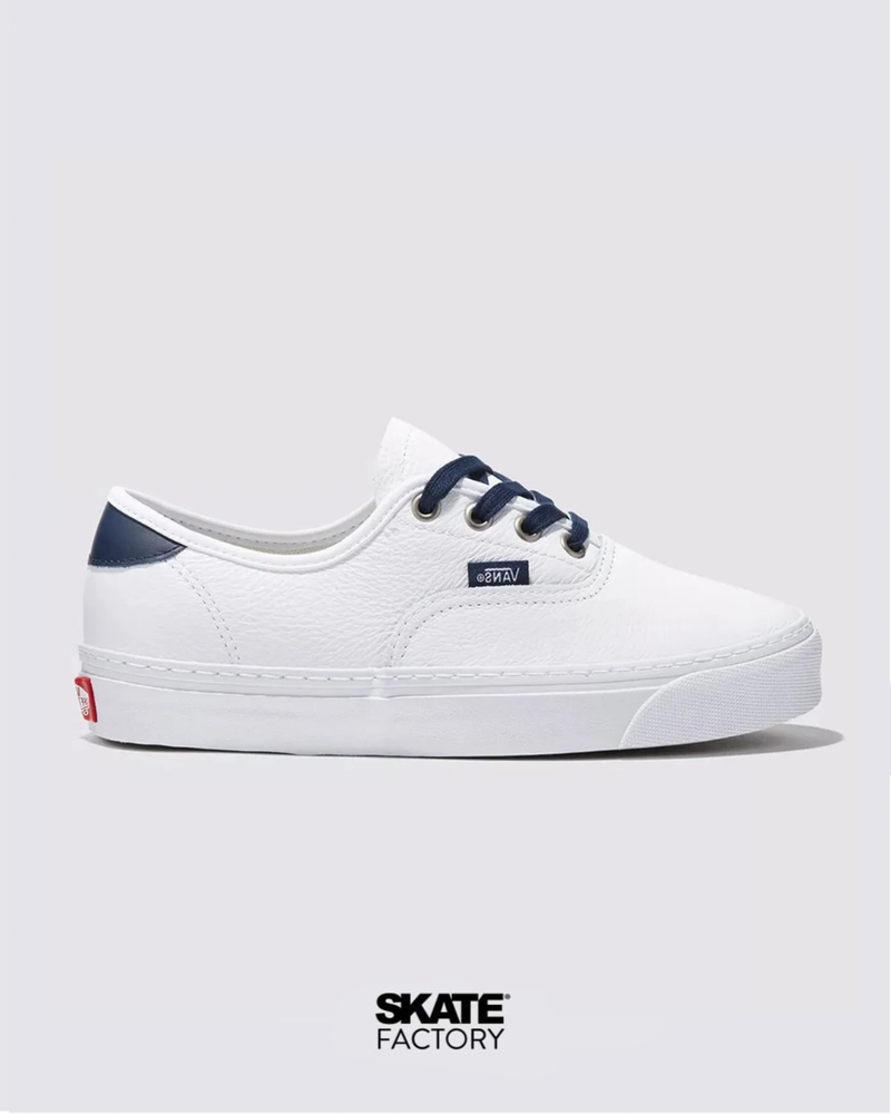 TENIS VANS AUTHENTIC BLANCO MARINO PIEL
