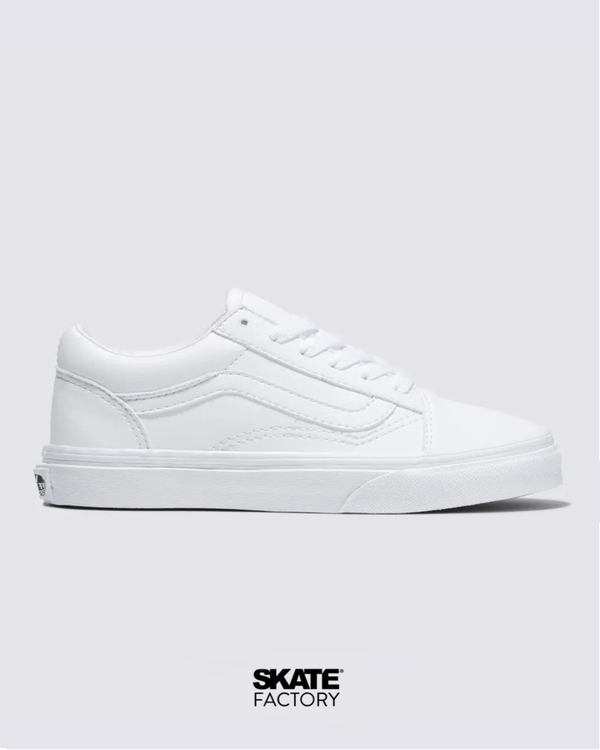 TENIS VANS OLD SKOOL PIEL BLANCO