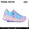 TENIS PATIN NIÑA ONIX MORADO AZUL