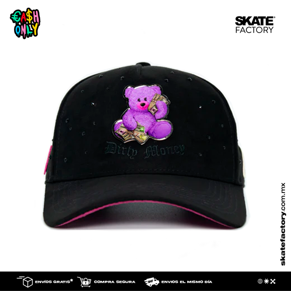 GORRA CASH ONLY TEDDY BLACK