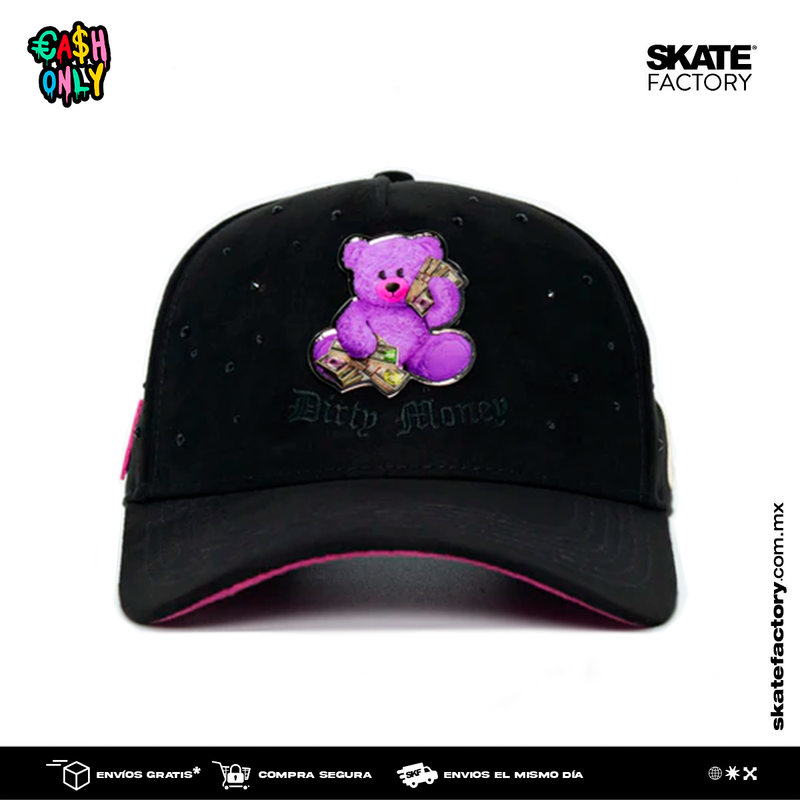 GORRA CASH ONLY TEDDY BLACK