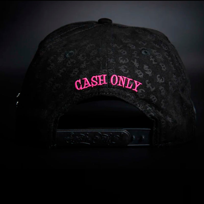 GORRA PLANA CASH ONLY PANTERA FULL NEGRO ROSA