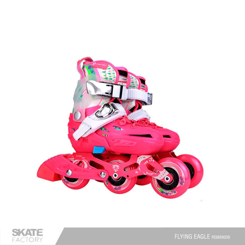 RUEDAS PLASTICO FLYING EAGLE S6S KIDS ROSA